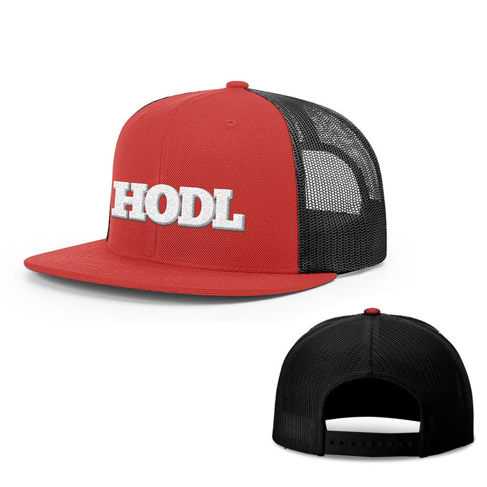Snapback Flatbill / Red and Black / One Size