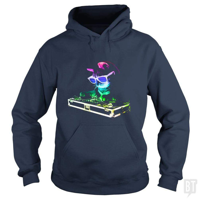 SunFrog-Busted Arsa Hoodie / Navy Blue / S house cat