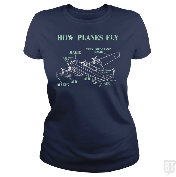 Classic Ladies Tee / Navy Blue / S
