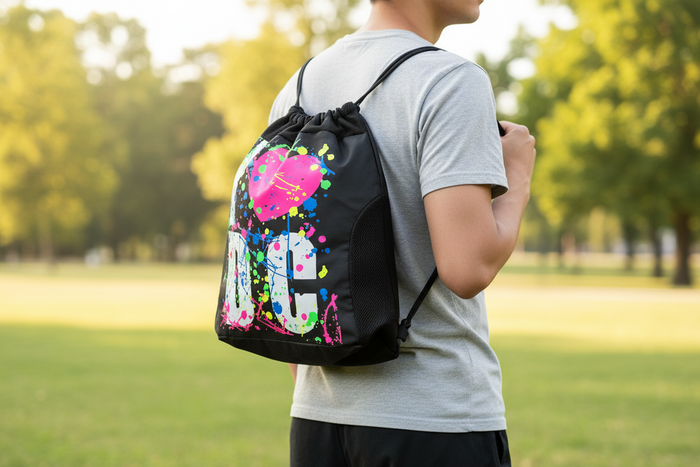 I <3 DC Graffiti Drawstring Bag
