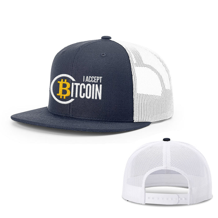 Snapback Flatbill / Navy and White / One Size