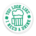 SunFrog-Busted Stickers I Could Use a Drink Vinyl Sticker