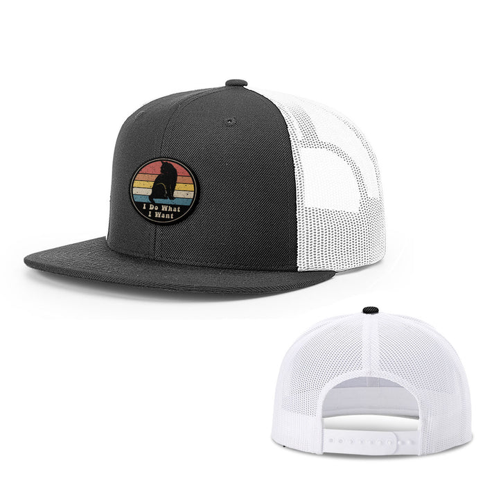 Snapback Flatbill / Black and White / One Size