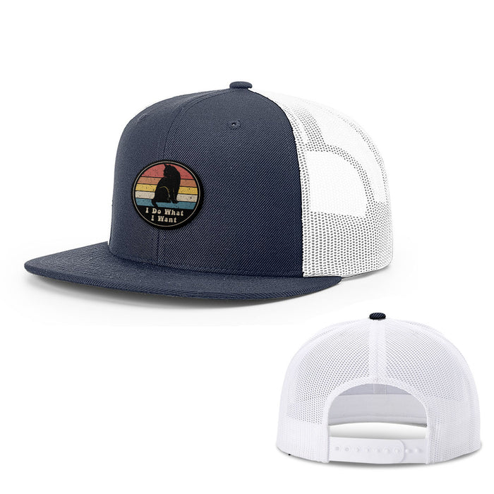 Snapback Flatbill / Navy and White / One Size