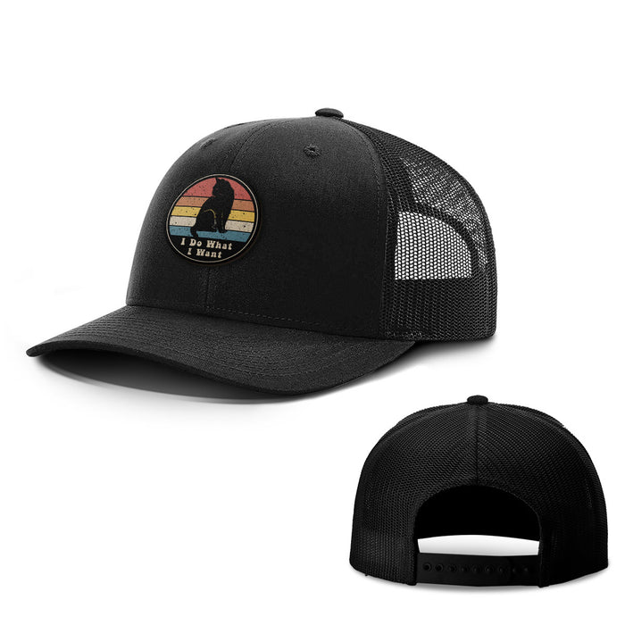 I Do What I Want Patch Hats - BustedTees.com