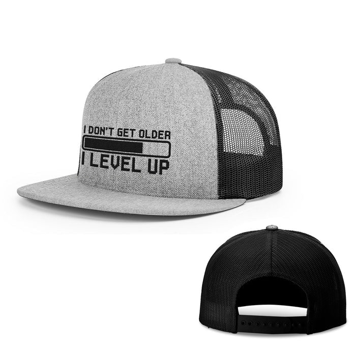 Snapback Flatbill / Heather and Black / One Size