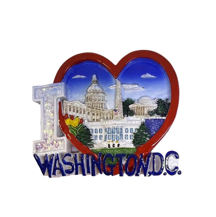 I Heart DC Ceramic Magnet