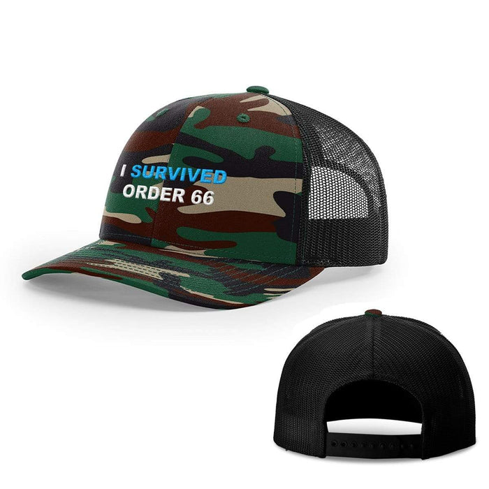 Snapback Trucker / Green Camo and Black / One Size