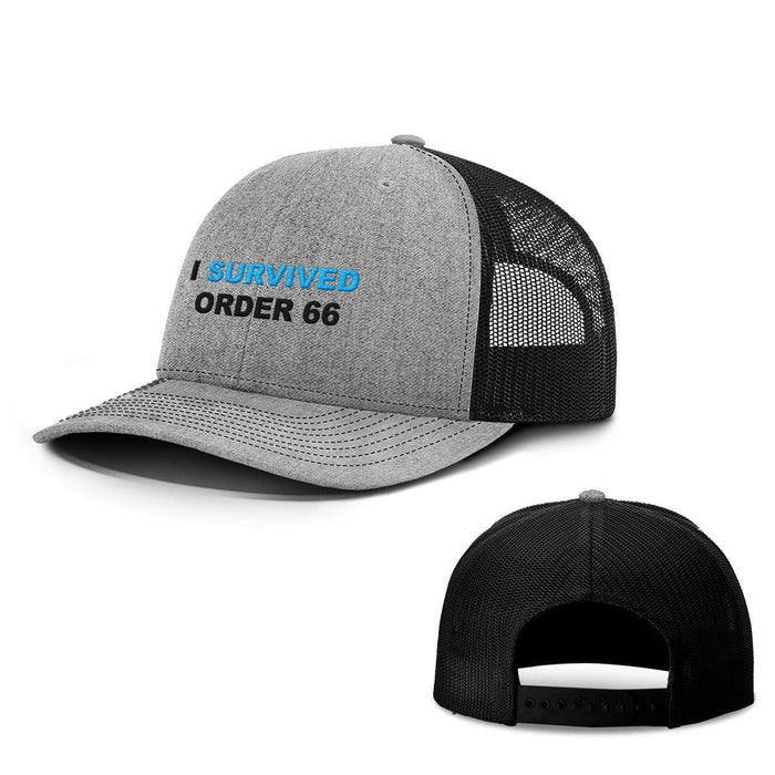 SunFrog-Busted Hats Snapback / Heather and Black / One Size I Survived Order 66 Hats