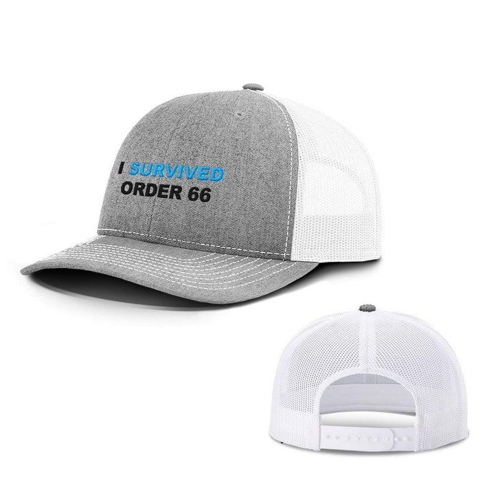 SunFrog-Busted Hats Snapback / Heather and White / One Size I Survived Order 66 Hats