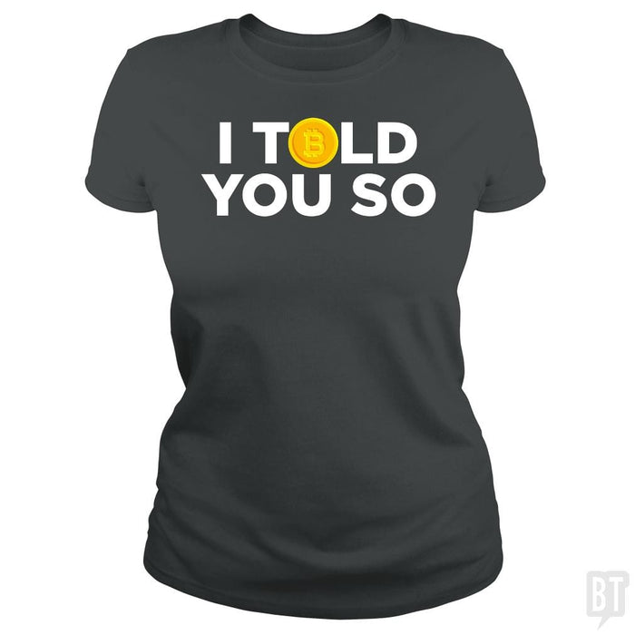 SunFrog-Busted Funky Hippo Classic Ladies Tee / Dark Heather / S I Told You So