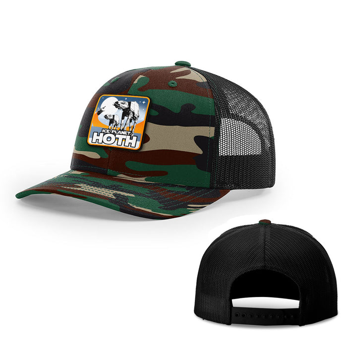 Snapback Trucker / Green Camo and Black / One Size