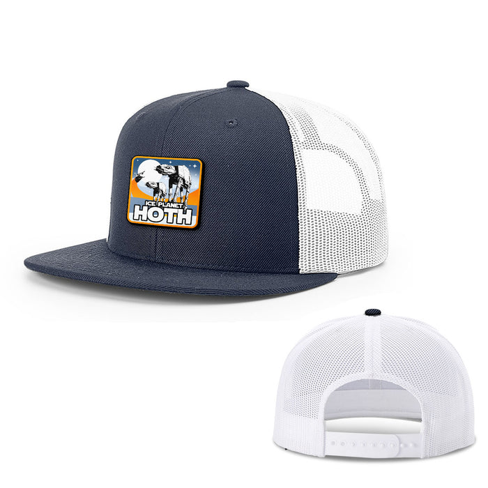 Snapback Flatbill / Navy and White / One Size