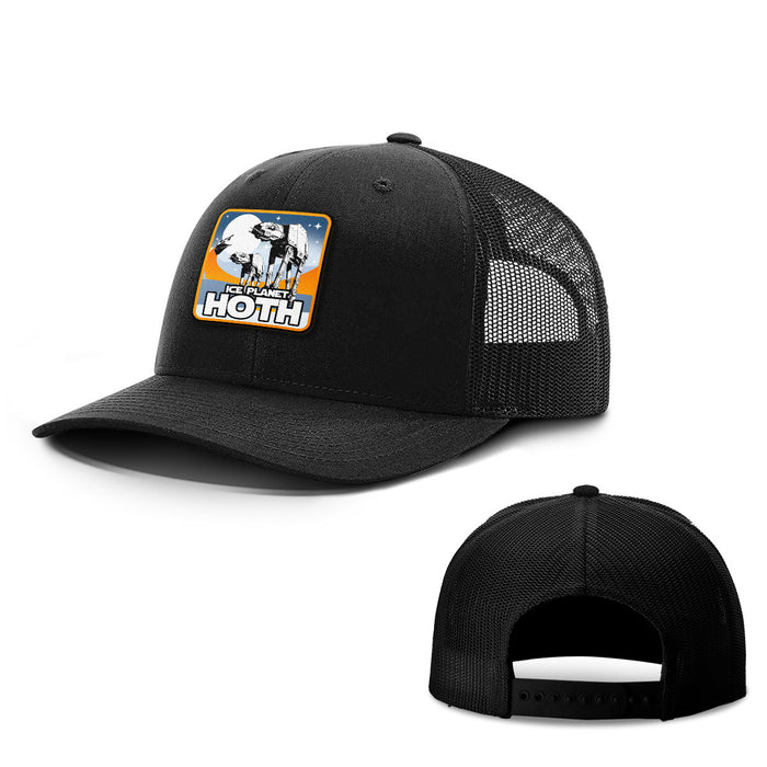 Ice Planet Hoth Patch Hats - BustedTees.com
