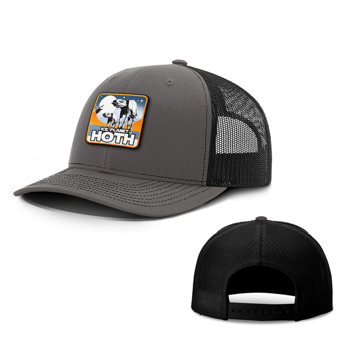 Ice Planet Hoth Patch Hats - BustedTees.com