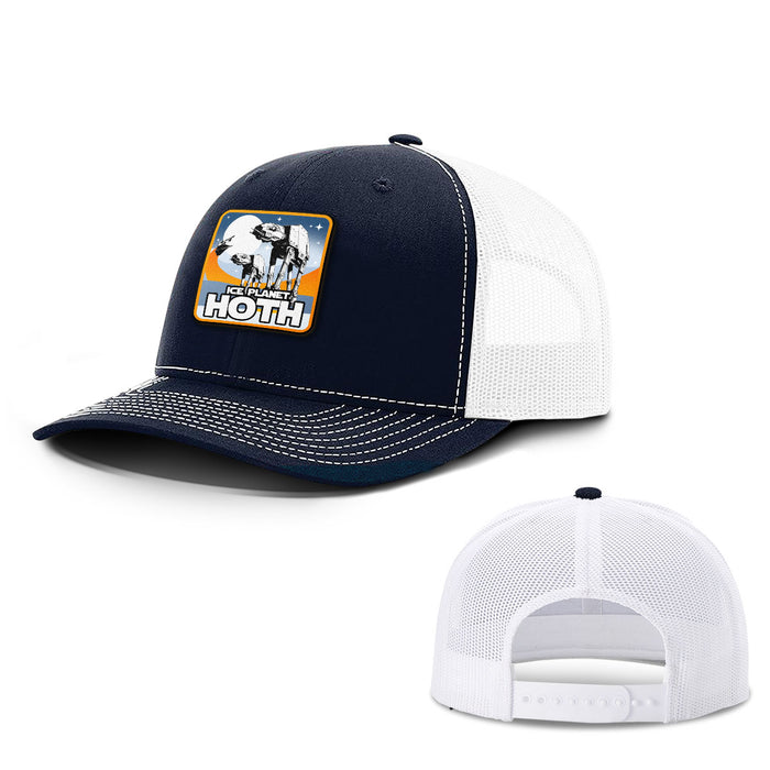 Snapback Trucker / Navy and White / One Size