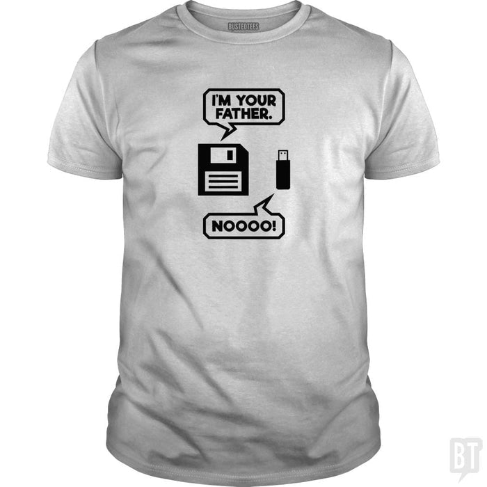 SunFrog-Busted PAMELA Classic Guys / Unisex Tee / White / S I'm Your Father Noooo Funny