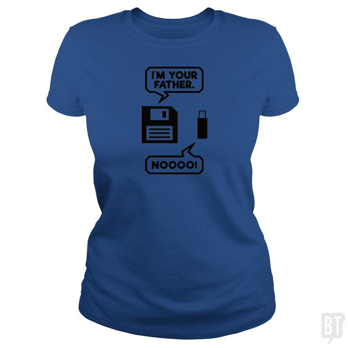 SunFrog-Busted PAMELA Classic Ladies Tee / Royal Blue / S I'm Your Father Noooo Funny