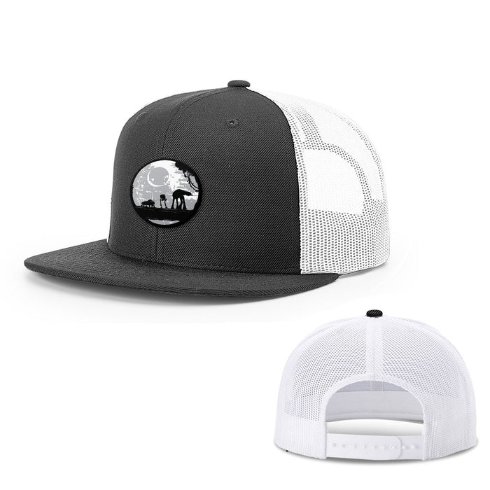 Snapback Flatbill / Black and White / One Size