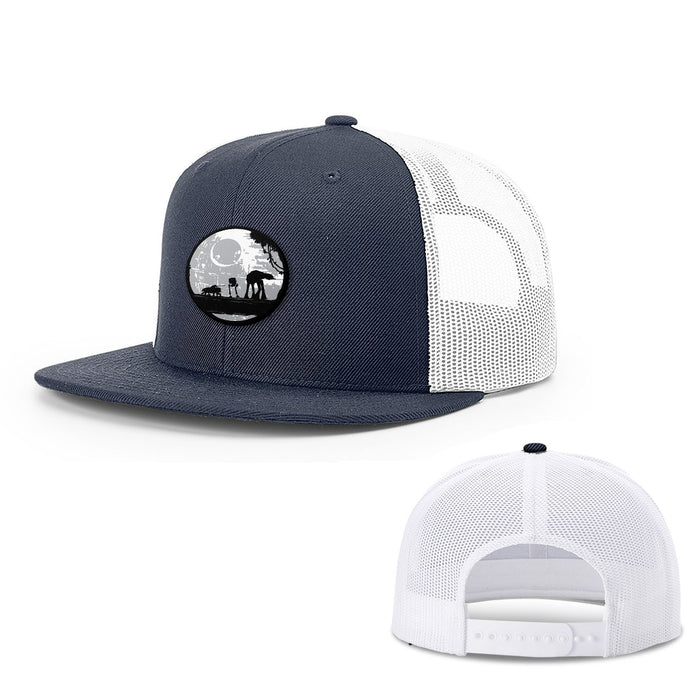 Snapback Flatbill / Navy and White / One Size