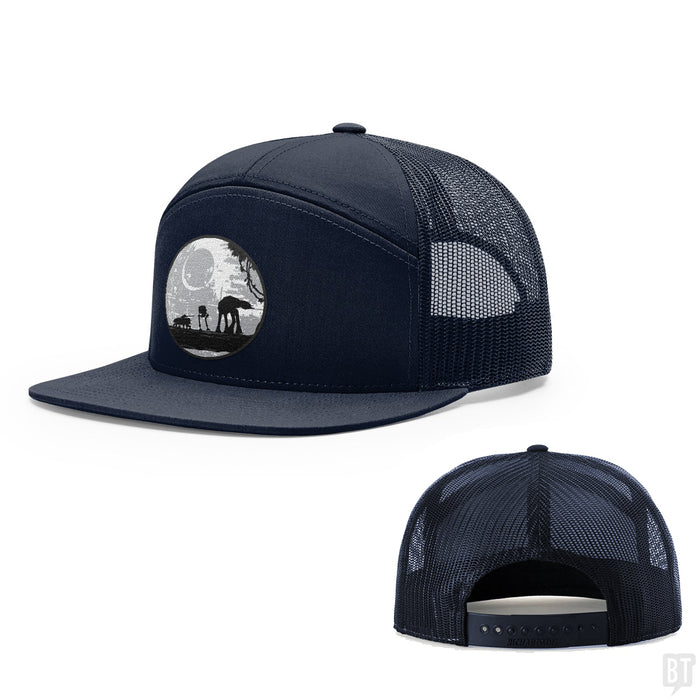 Seven-Panel Trucker Flatbill / Navy / One Size