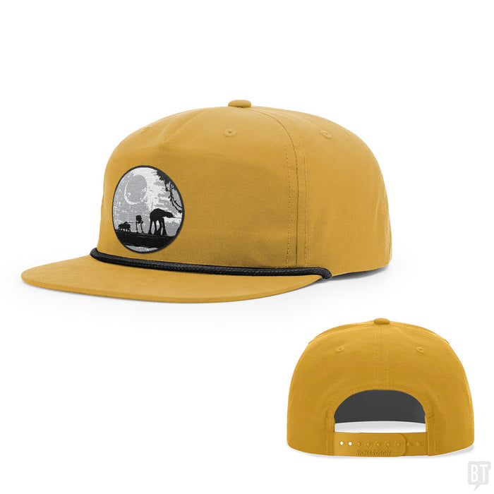 Snapback Rope Flatbill / Biscuit and Black / One Size