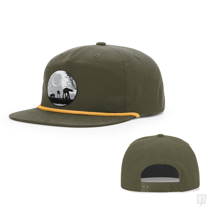 Snapback Rope Flatbill / Loden and Gold / One Size
