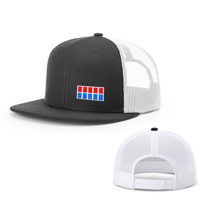 Snapback Flatbill / Black and White / One Size