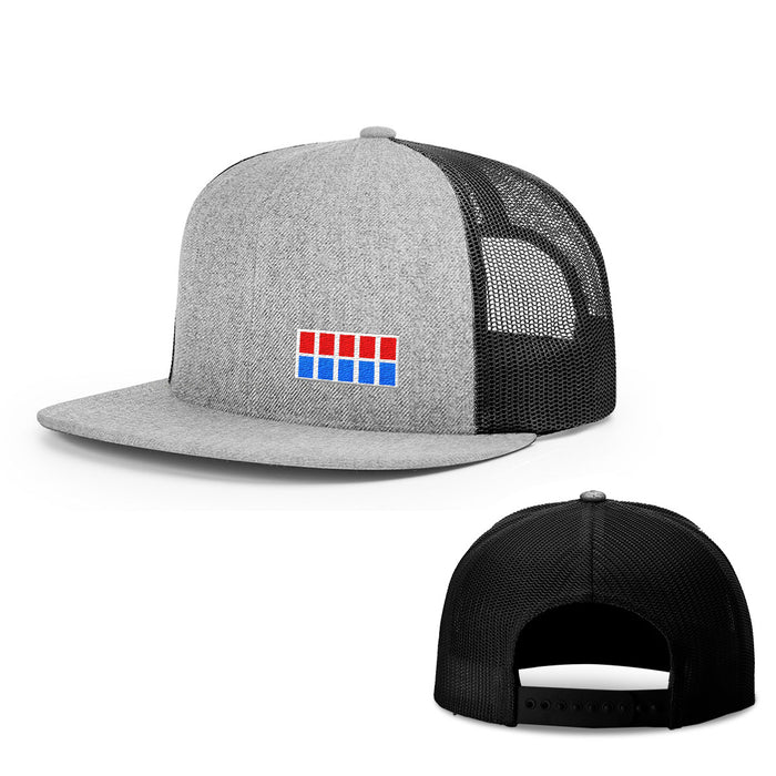 Snapback Flatbill / Heather and Black / One Size