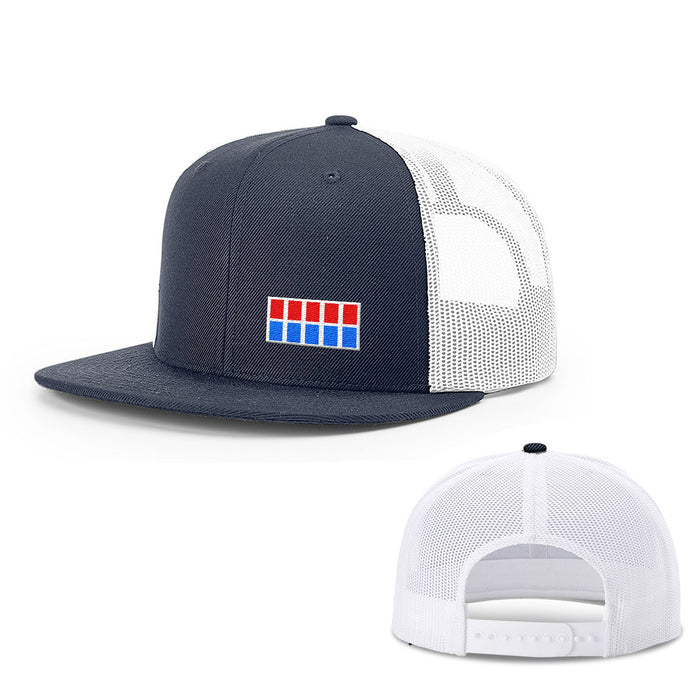 Snapback Flatbill / Navy and White / One Size