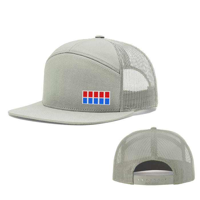Seven-Panel Trucker Flatbill / Quarry / One Size