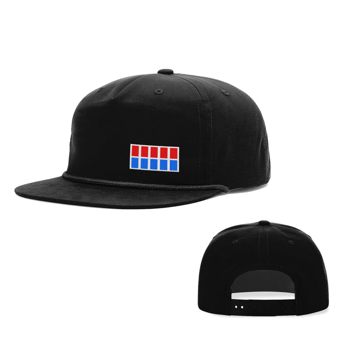 Snapback Rope Flatbill / Full Black / One Size