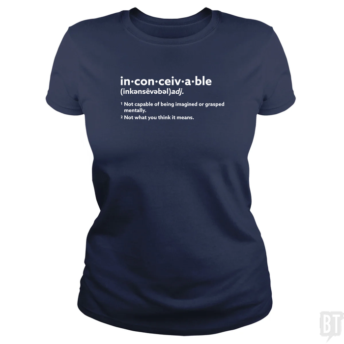 Classic Ladies Tee / Navy Blue / S