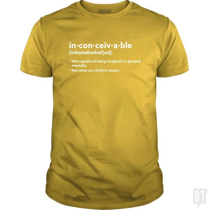 Inconceivable Definition