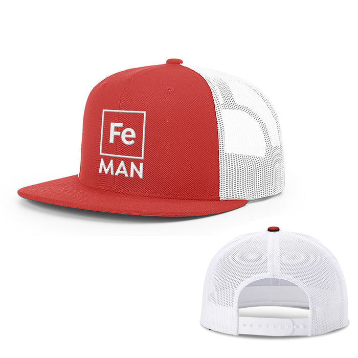 Snapback Flatbill / Red and White / One Size