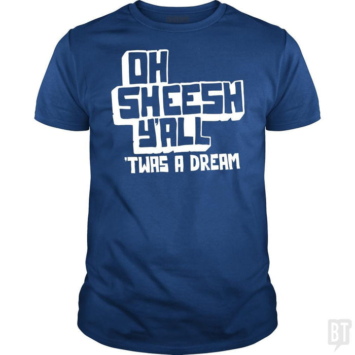 SunFrog-Busted BustedTees Classic Guys / Unisex Tee / Royal Blue / S Jake and Amir: Oh Sheesh Y'all