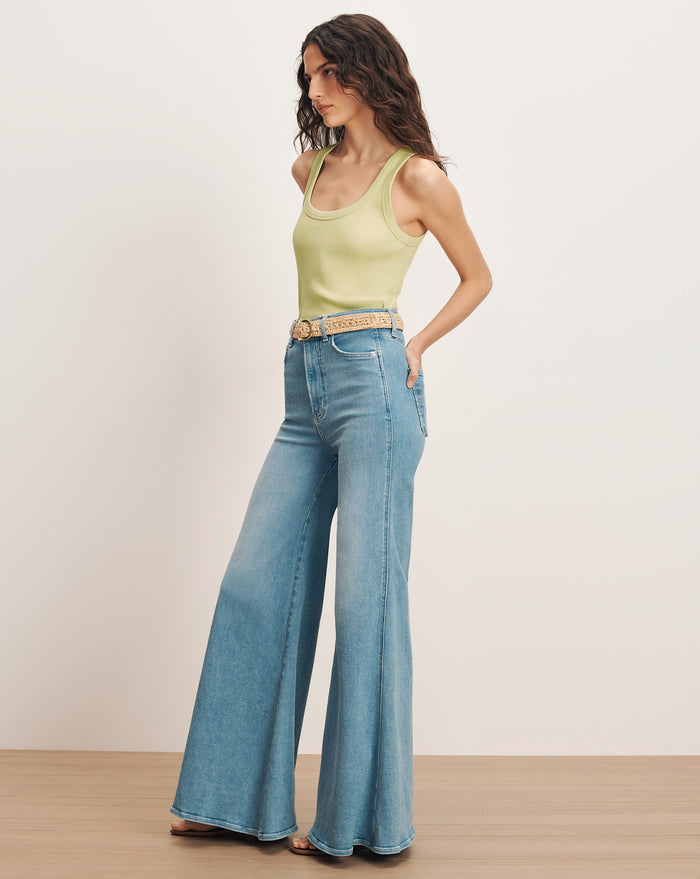 Veronica Beard Jesse Ultra-Flare Jean - Big Splash