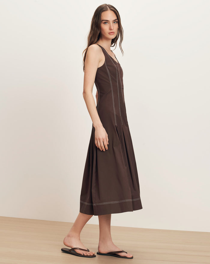 Veronica Beard Jolie Dress - Dark Mocha