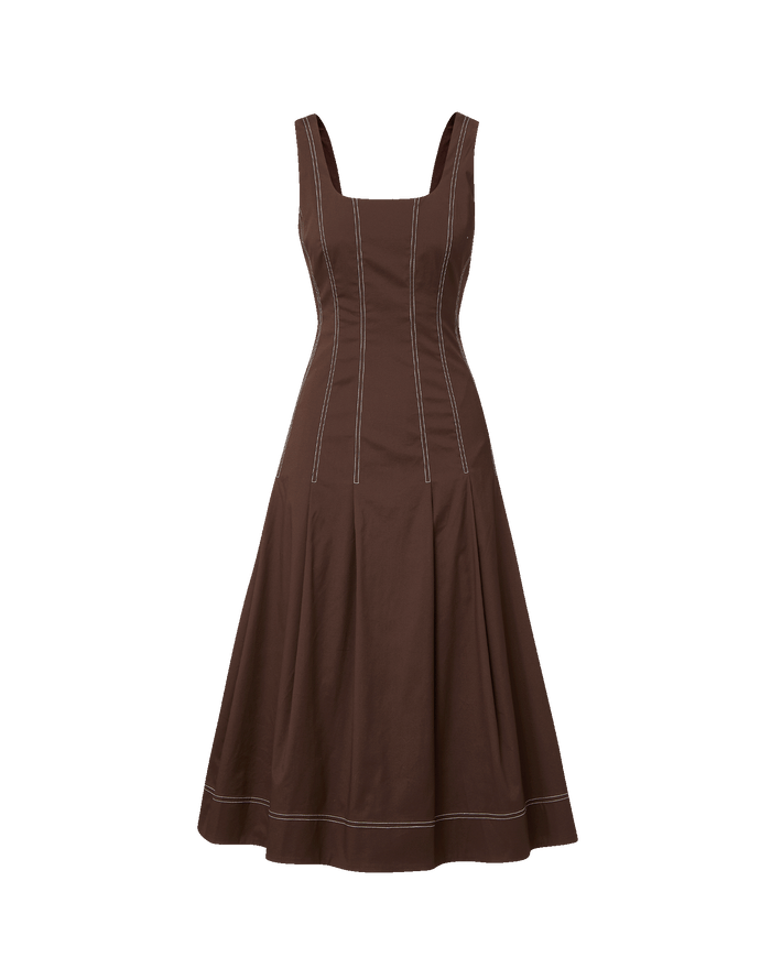 Veronica Beard Jolie Dress - Dark Mocha