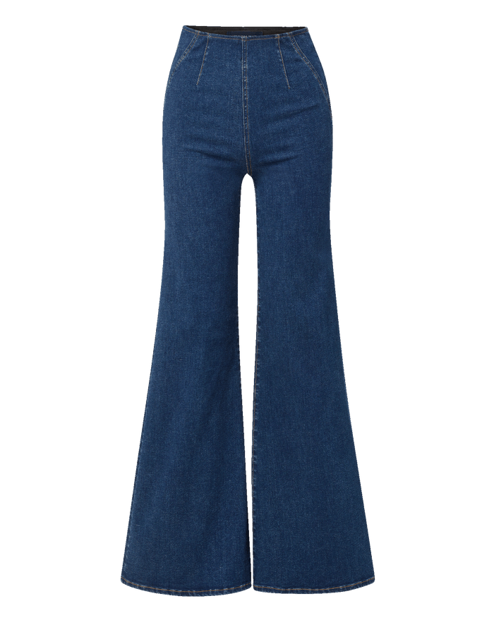Veronica Beard Joplin Off-Duty Flare Jean Bright Blue