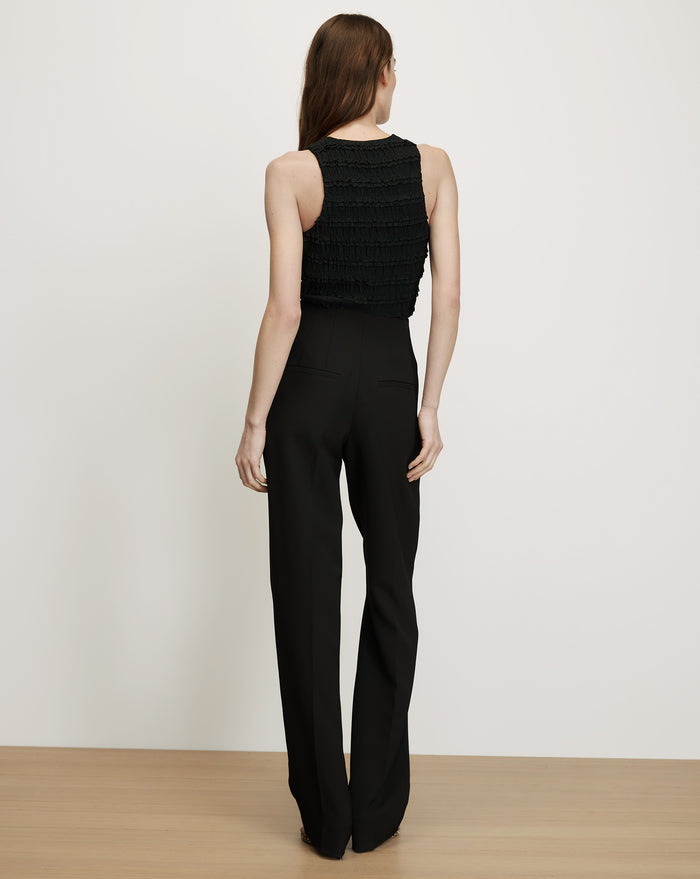 Veronica Beard Jordyn Cropped tank Top - Black