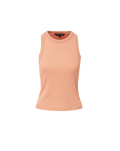 Veronica Beard Jordyn Cropped Tank Top - Muted Clay
