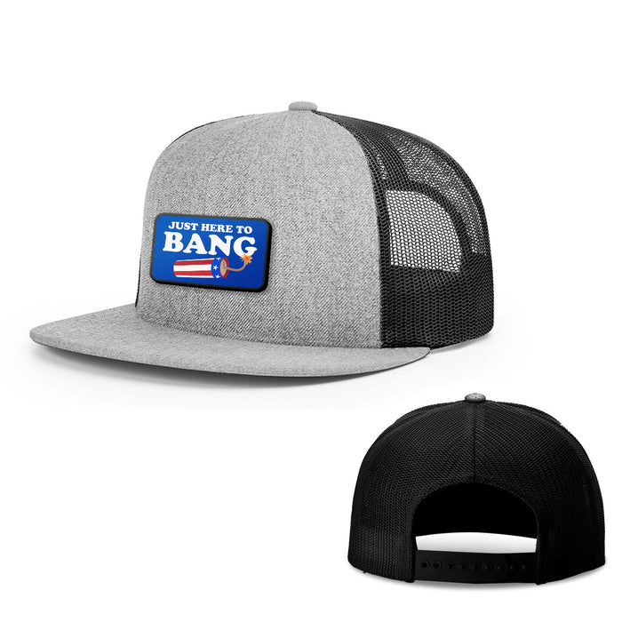 Snapback Flatbill / Heather and Black / One Size