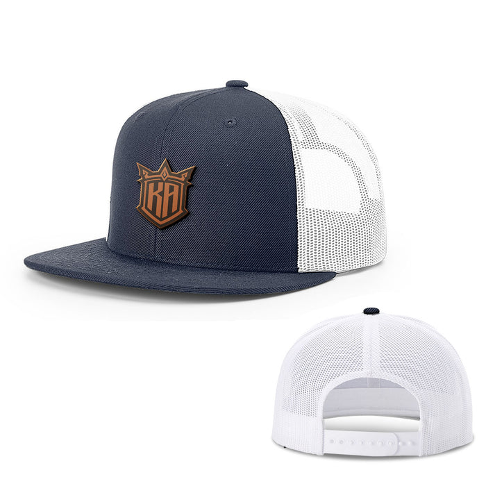 Snapback Flatbill / Navy and White / One Size
