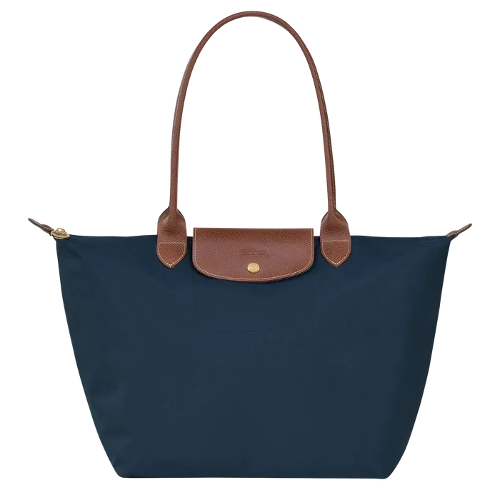 Klassische Tasche - Große Le Pliage Tote, Marineblau