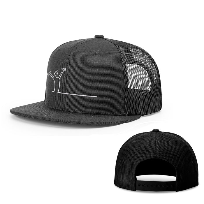 Snapback Flatbill / Full Black / One Size