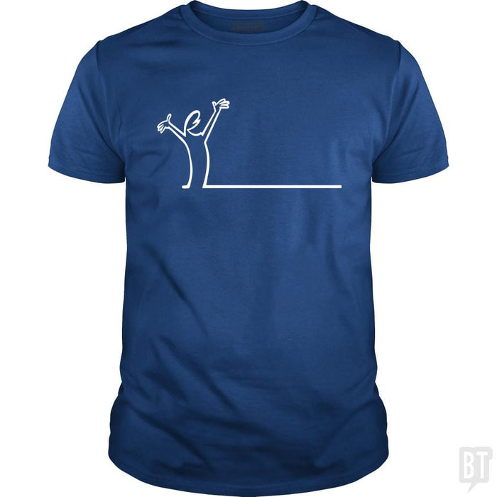 SunFrog-Busted Funky Hippo Classic Guys / Unisex Tee / Royal Blue / S La Linea