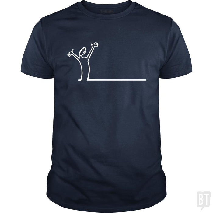 SunFrog-Busted Funky Hippo Classic Guys / Unisex Tee / Navy Blue / S La Linea