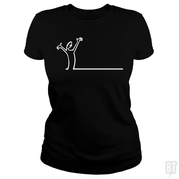 SunFrog-Busted Funky Hippo Classic Ladies Tee / Black / S La Linea