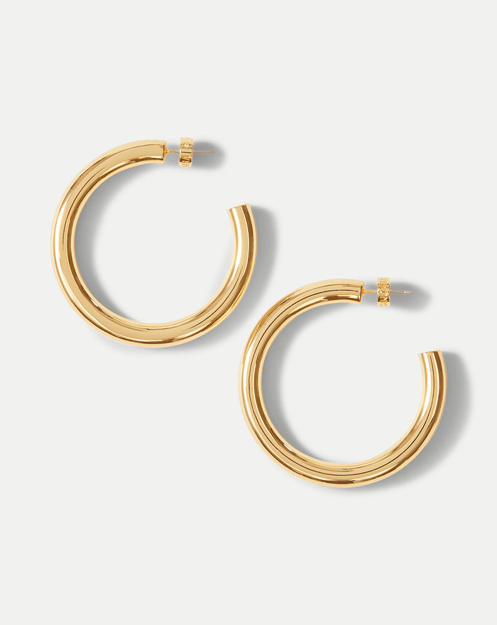 Veronica Beard Large Everyday Hoop - Gold